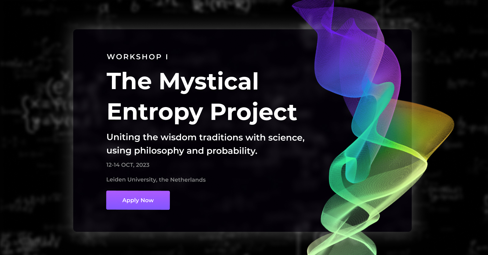 The Mystical Entropy Workshop